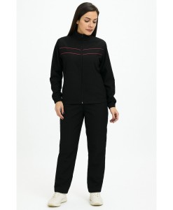 Conjunto Agasalho Feminino Tactel com Elastano Butu Biru Preto Bordô